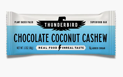 THUNDERBIRD BAR CHOCOLATE COCONUT CASHEW 48G