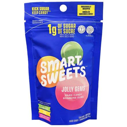 SMART SWEETS JOLLY GEMS HARD CANDY ASSORTED / 70G