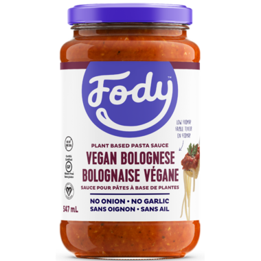 FODY PASTA SAUCE BOLOGNESE PLANT-BASED 547ML