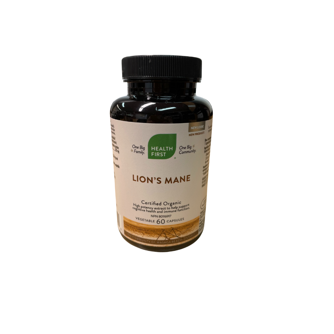 HEALTH FIRST LION'S MANE ORGANIC 60VCAPS
