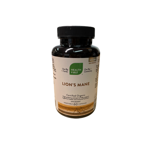 HEALTH FIRST LION'S MANE ORGANIC 60VCAPS