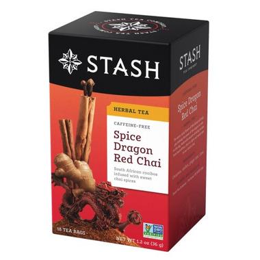 STASH TEA SPICE DRAGON RED CHAI NO CAFFEINE 18T BAGS