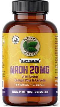 PURE LAB NADH SLOW RELEASE 20MG / 60VCAPS