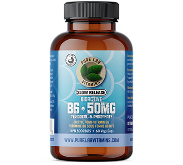 PURE LAB B6 BIOACTIVE 50MG SLOW RELEASE / 60VCAPS