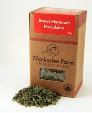 CHICKADEE FARM MARJORAM SWEET ORGANIC, 25G