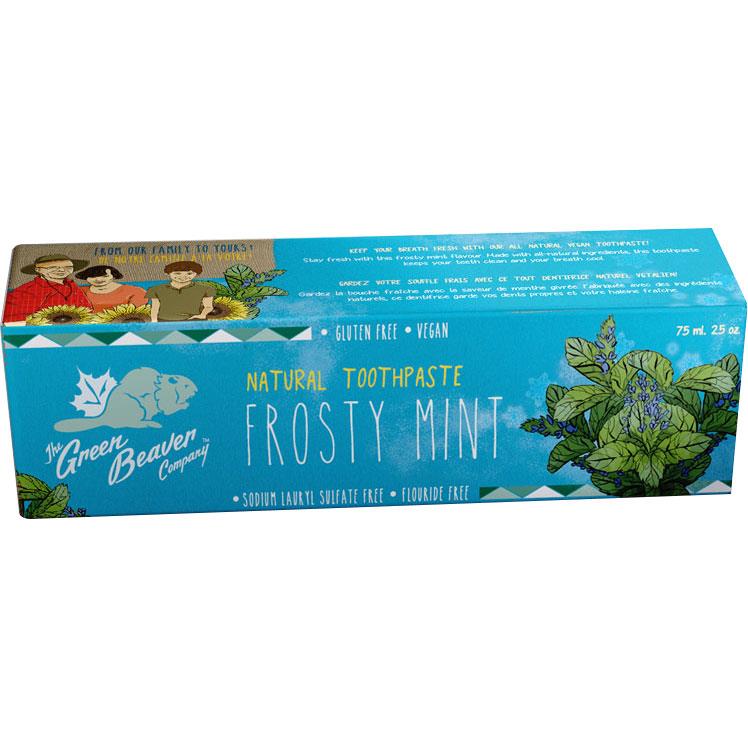 Green Beaver Natural Toothpaste (Frosty Mint) - 75ml - Homegrown Foods, Stony Plain
