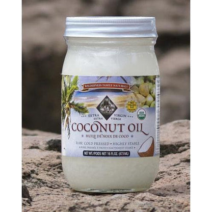 Wilderness Family Naturals, Organic Coconut Oil, Raw & Cold Pressed, 473ml, Homegrown Foods, Stony Plain