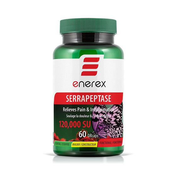 Enerex Serrapeptase, 120,000 SU, 60 Delayed Release Caps, Homegrown Foods, Stony Plain