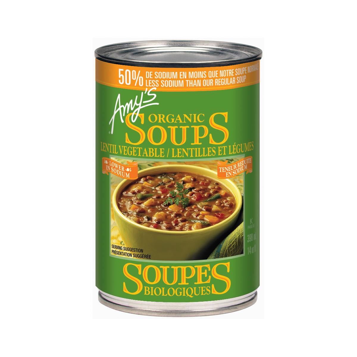 Amy's Lentil Vegetable Soup (Low Sodium) - 398 mL