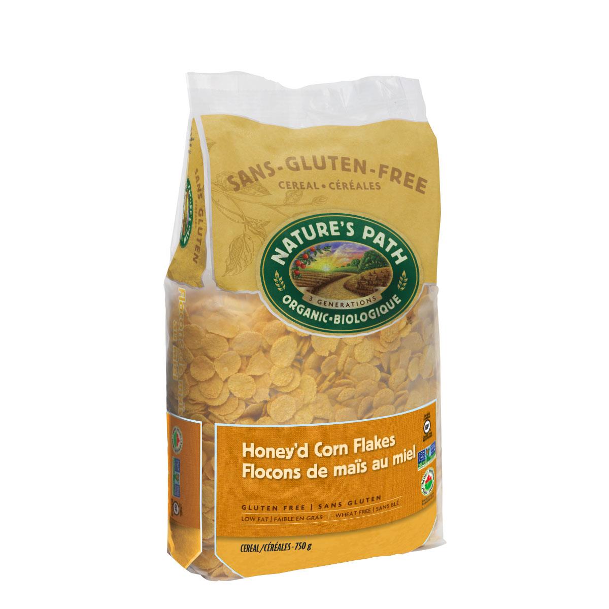 Natures Path Honey'd Corn Flakes Cereal - 750g