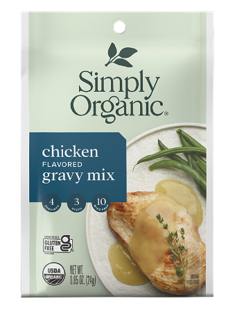 SIMPLY ORGANIC GRAVY MIX CHICKEN, 24G