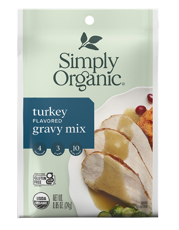 SIMPLY ORGANIC GRAVY TURKEY, 24G