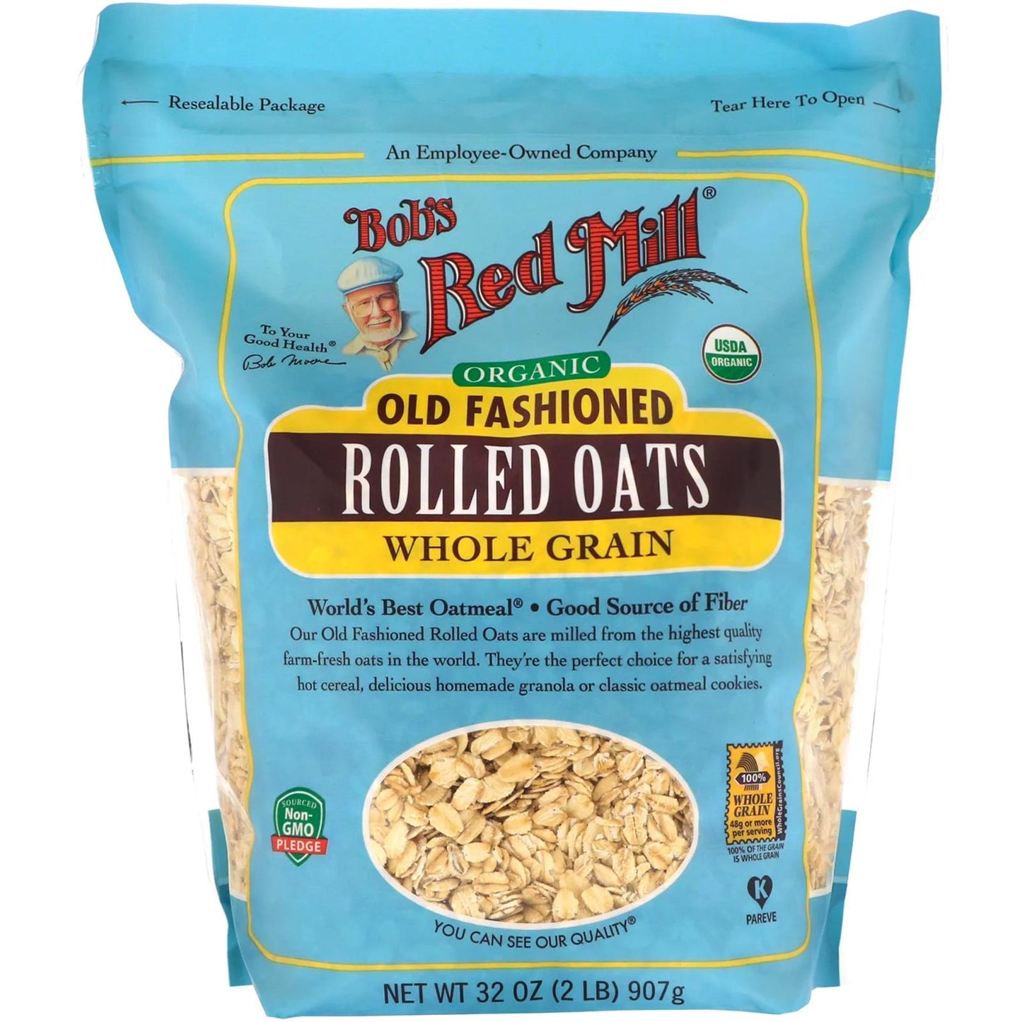 BOBS RED MILL OATS ROLLED 907 g