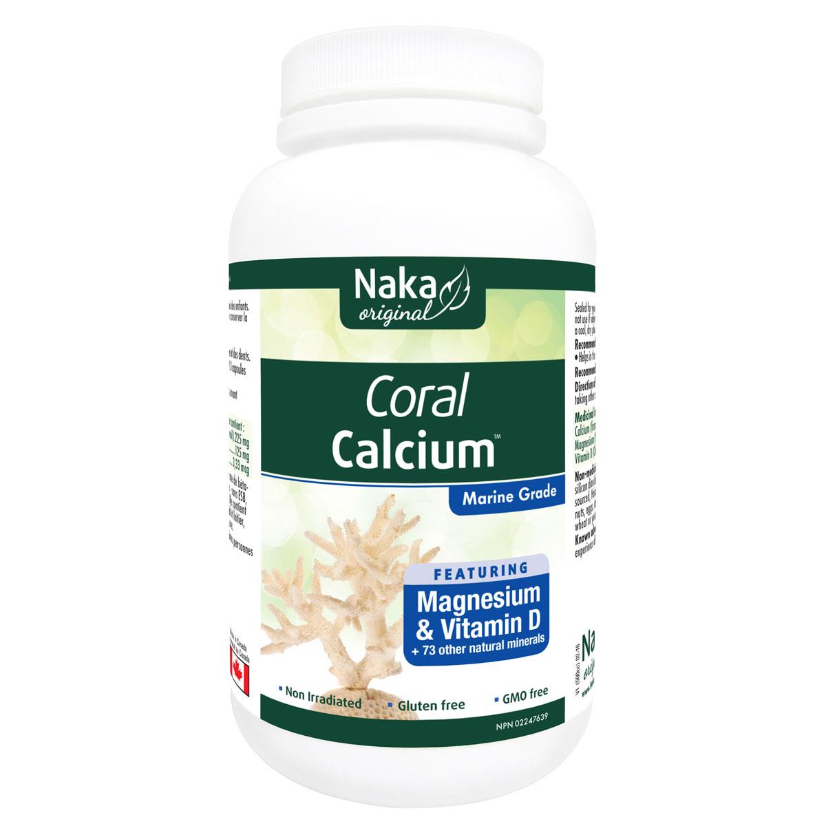 Naka Organic Coral Calcium - 180 Caps