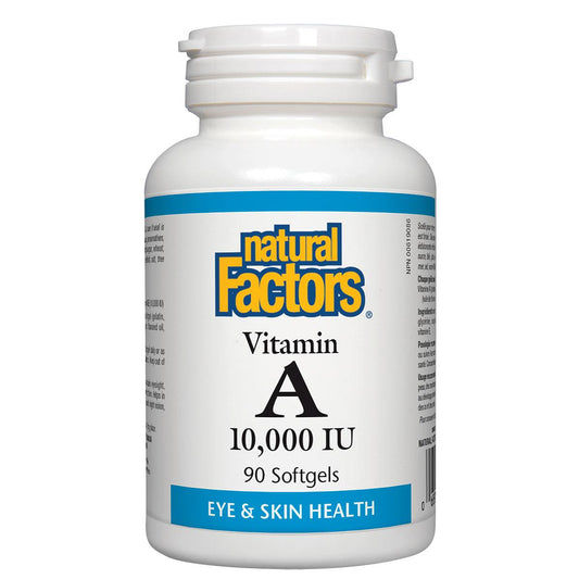 Natural Factors Vitamin A 10,000 IU 90 Softgels - Homegrown Foods, Stony Plain