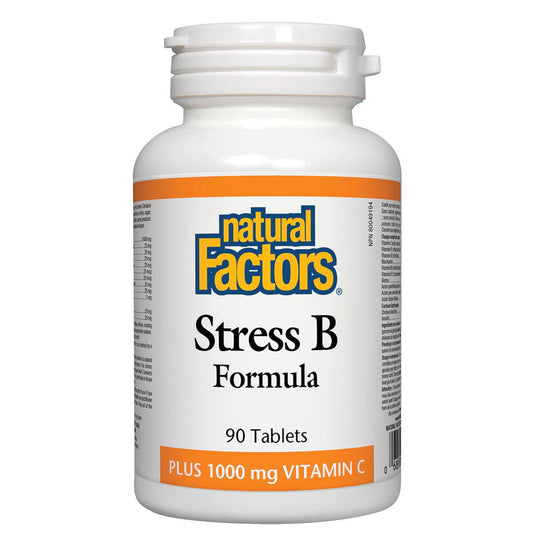 Natural Factors Stress B formula with Vitamin C, 90 Tabs