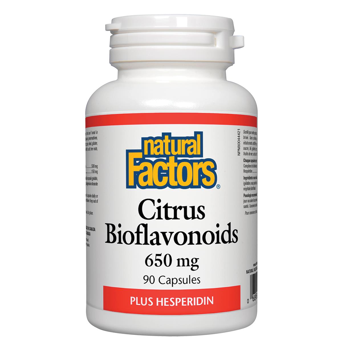 Natural Factors Citrus Bioflavonoids plus Hesperidin, 650mg - 90 Caps - Homegrown Foods, Stony Plain