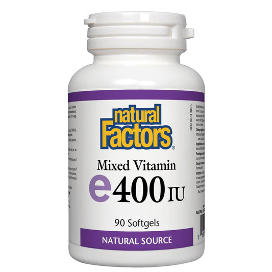 Natural Factors E400IU Mixed Vitamin, 90 Softgels