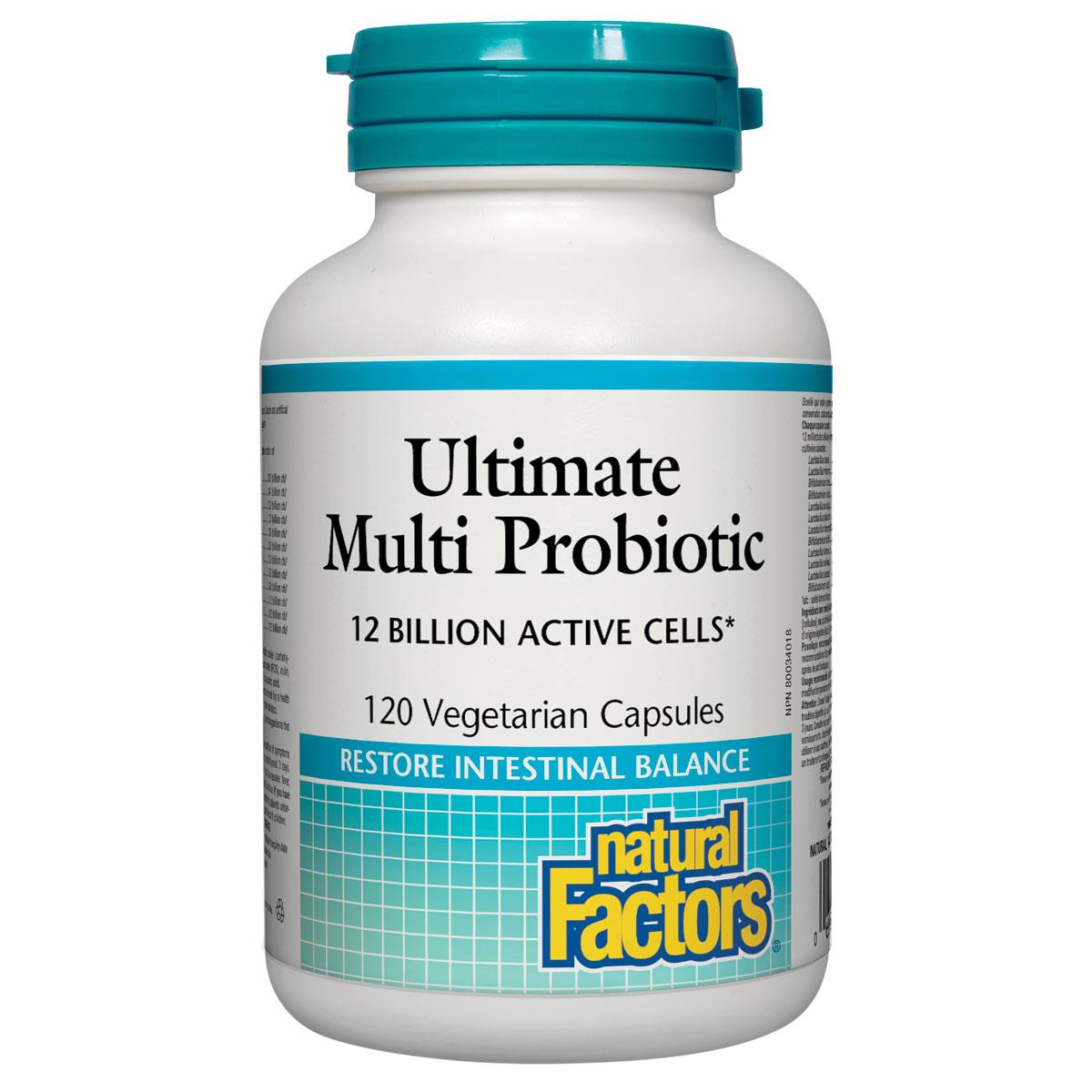 Natural Factors Ultimate Multi Probiotic, 12 Billion / 120 VCaps