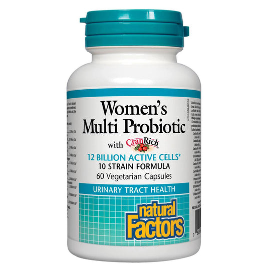 Natural Factors Women's Multi Probiotic 12 Billion, 60 VCaps