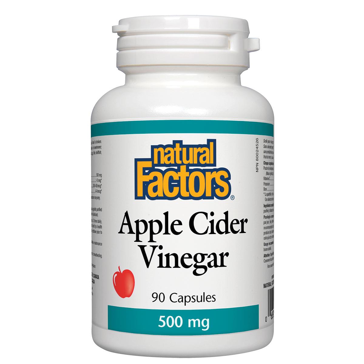 Apple Cider Vinegar 500mg/90 Caps
Apple Cider Vinegar, 500mg / 90Caps