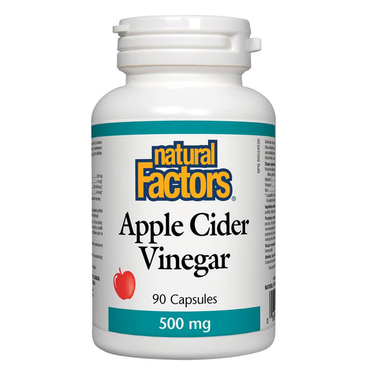 Apple Cider Vinegar 500mg/90 Caps
Apple Cider Vinegar, 500mg / 90Caps