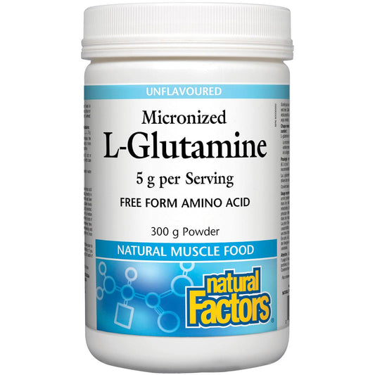 Natural Factors L-Glutamine Micronized (Unflavoured), 300g