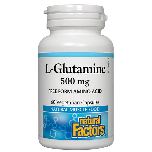 Natural Factors L-Glutamine, 500mg - 60VCaps - Homegrown Foods, Stony Plain