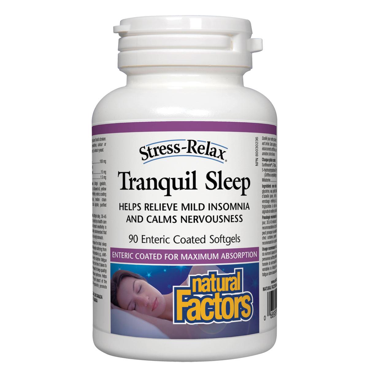 Natural Factors Stress-Relax Tranquil Sleep, 90 Softgels