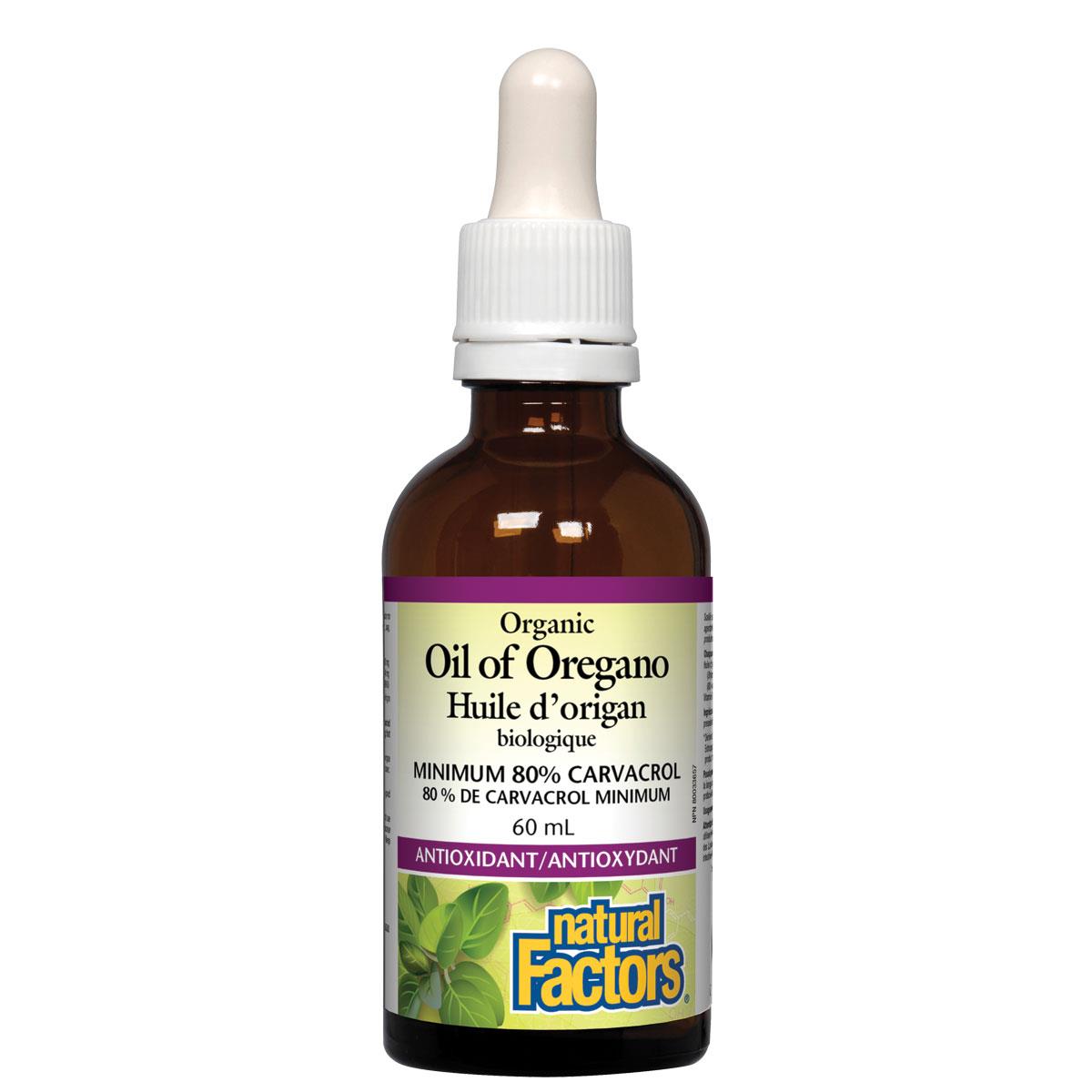 Natural Factors Organic Oil of Oregano, 60ml
