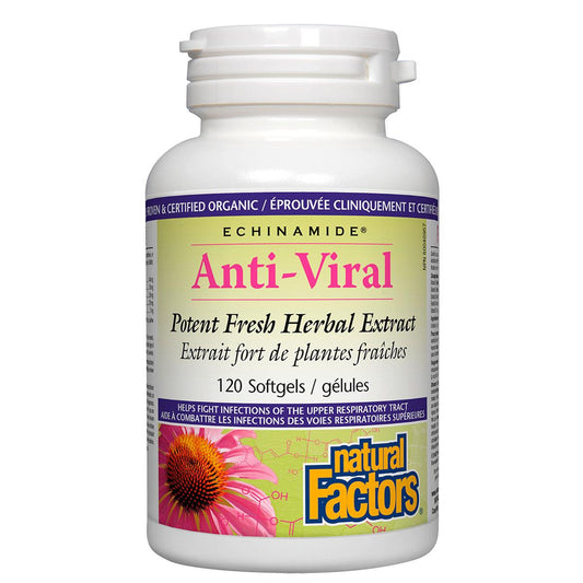Natural Factors Anti-Viral Echinamide Fresh Herb Extract, 120 softgels