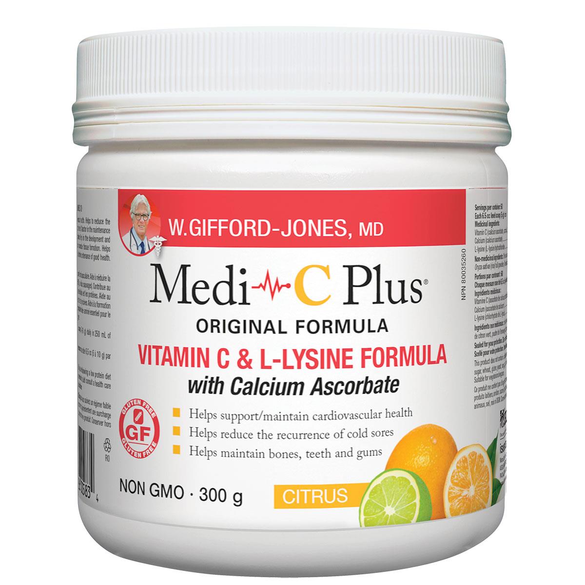 PREFERRED NUTRITION MEDI C PLUS W / L-LYS, 300G