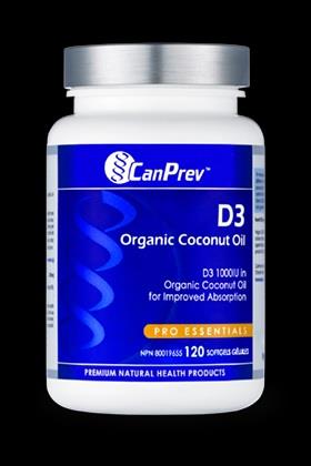 Vitamin D3 Coconut Oil   1000IU / 120 softgels