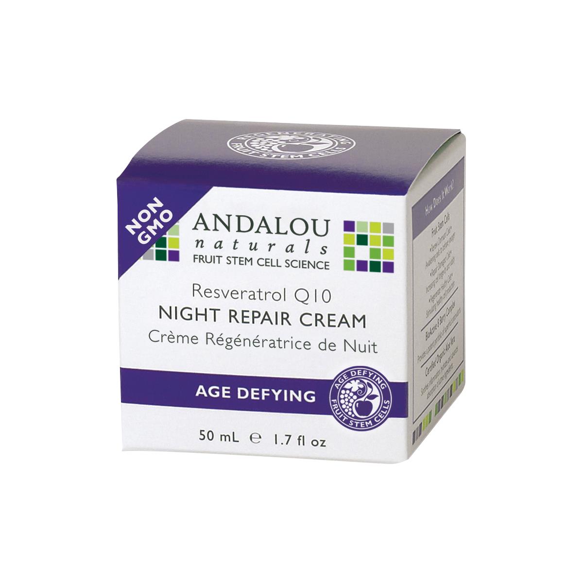 Andalou Naturals Night Repair Cream Age Defying - 50ml