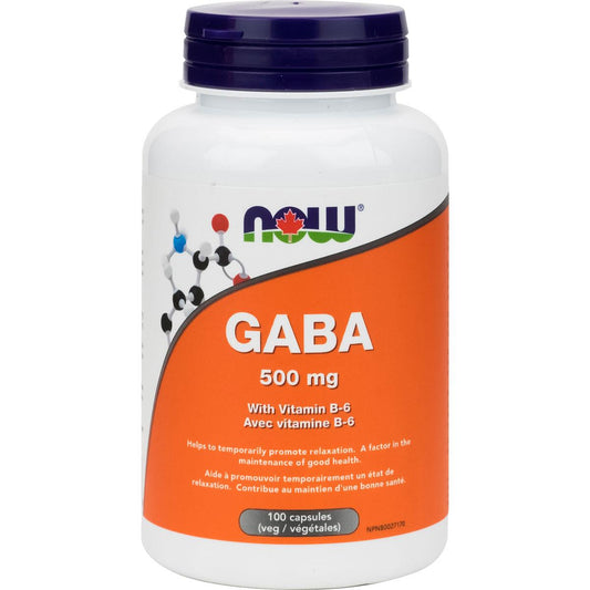 Now GABA with Vitamin b6, 500mg, 100 VCaps