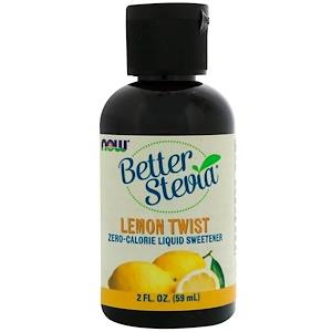 NOW Stevia Liquid, Lemon Twist - 60ml