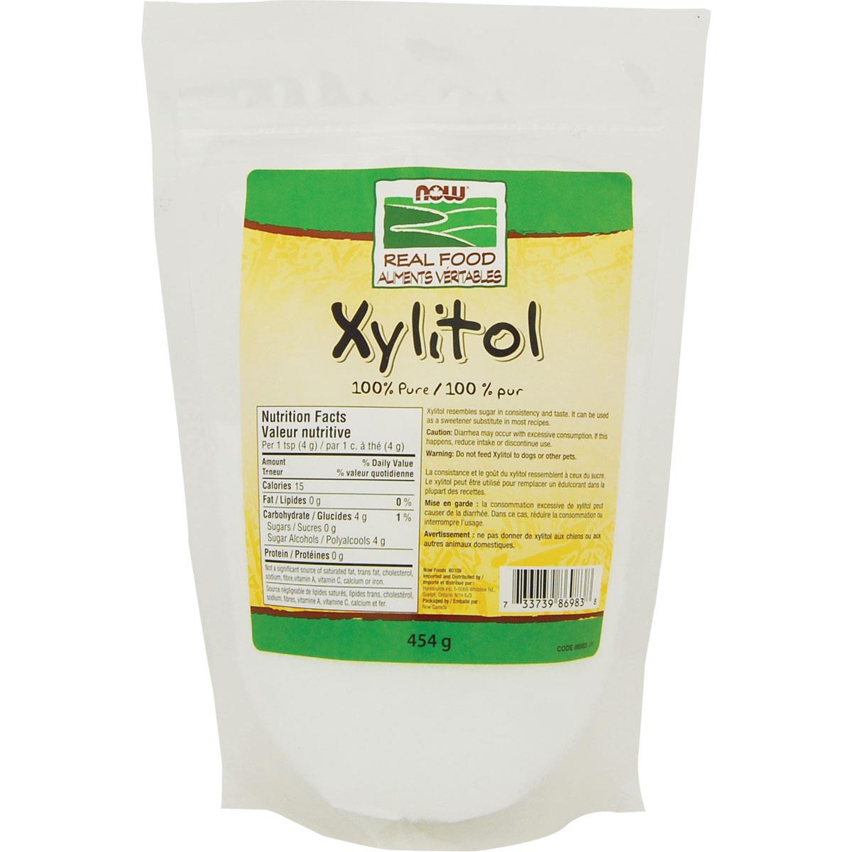 NOW Xylitol 100% Pure - 454g - Homegrown Foods, Stony Plain