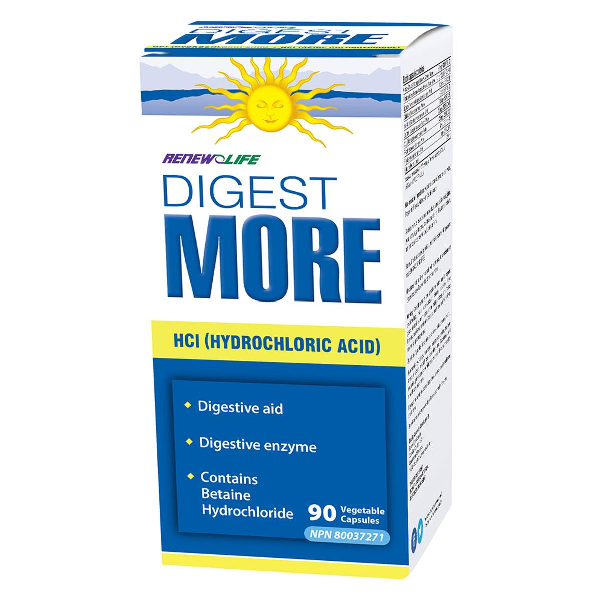 RENEW LIFE DIGESTMORE HCI , 90VCAPS